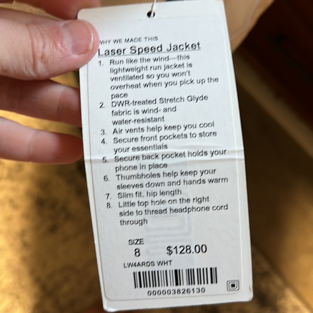 NWT Lululemon Laser Speed Jacket - Picture 3 of 4